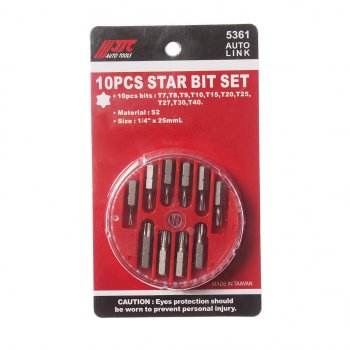 559 р. Набор бит 14 TORX Т7-Т40 10 предметов в боксе JTC JTC TOOLS CO., LTD jtc-5361  с доставкой в г. Пермь. Увеличить фотографию 1