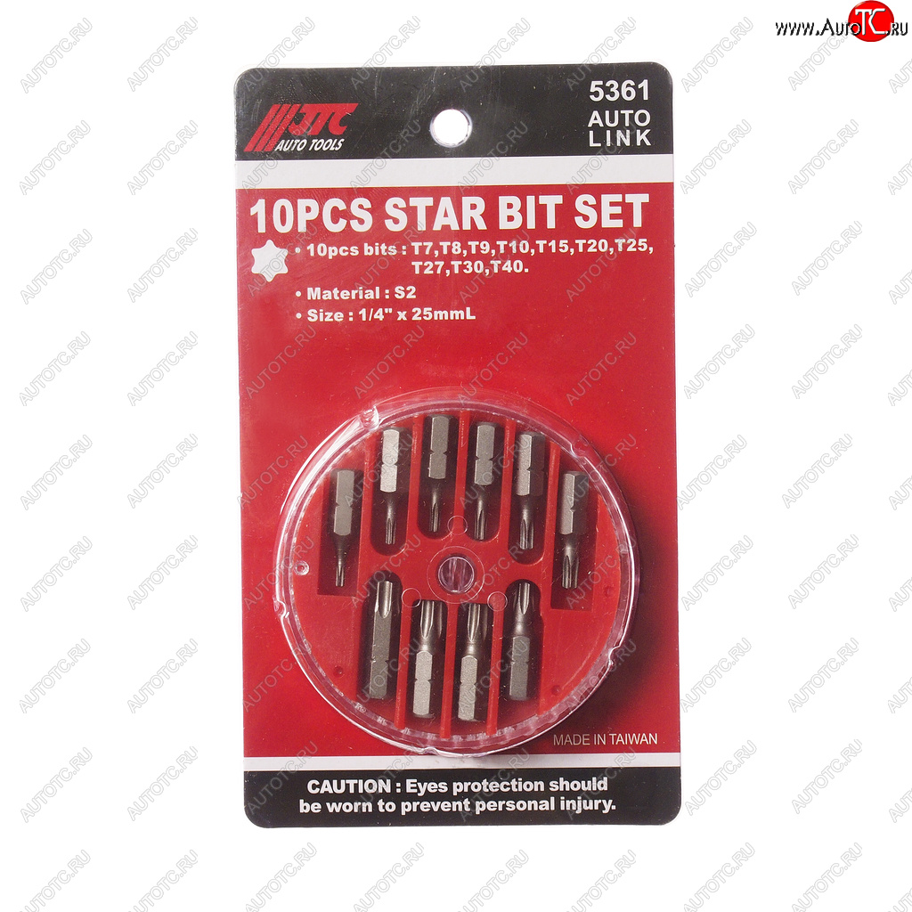 559 р. Набор бит 14 TORX Т7-Т40 10 предметов в боксе JTC JTC TOOLS CO., LTD jtc-5361  с доставкой в г. Пермь