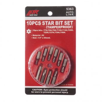 699 р. Набор бит 14 TORX T7H-T40H с отверстием 10 предметов в кейсе JTC JTC TOOLS CO., LTD jtc-5363  с доставкой в г. Пермь. Увеличить фотографию 1