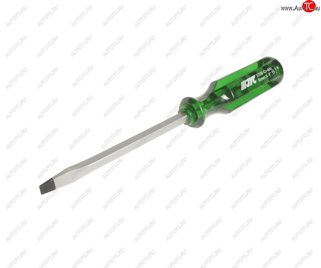 299 р. Отвертка шлицевая SL 6.0х100мм со сквозным стержнем (сталь Cr-Mo) JTC JTC TOOLS CO., LTD jtc-3709  с доставкой в г. Пермь