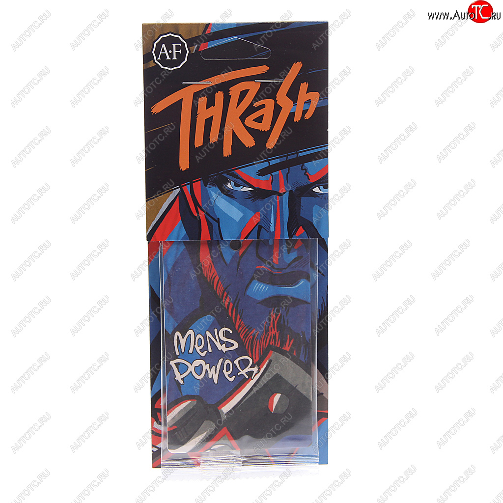 114 р. Ароматизатор подвесной пластина (Mens Power) Thrash AURA FRESH AURA FRESH 23414  с доставкой в г. Пермь