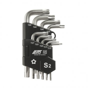 1 739 р. Набор ключей TORX ТS10-ТS50 пятилучевых Г-образных с отверстием 9 предметов JTC JTC TOOLS CO., LTD jtc-5355  с доставкой в г. Пермь. Увеличить фотографию 1