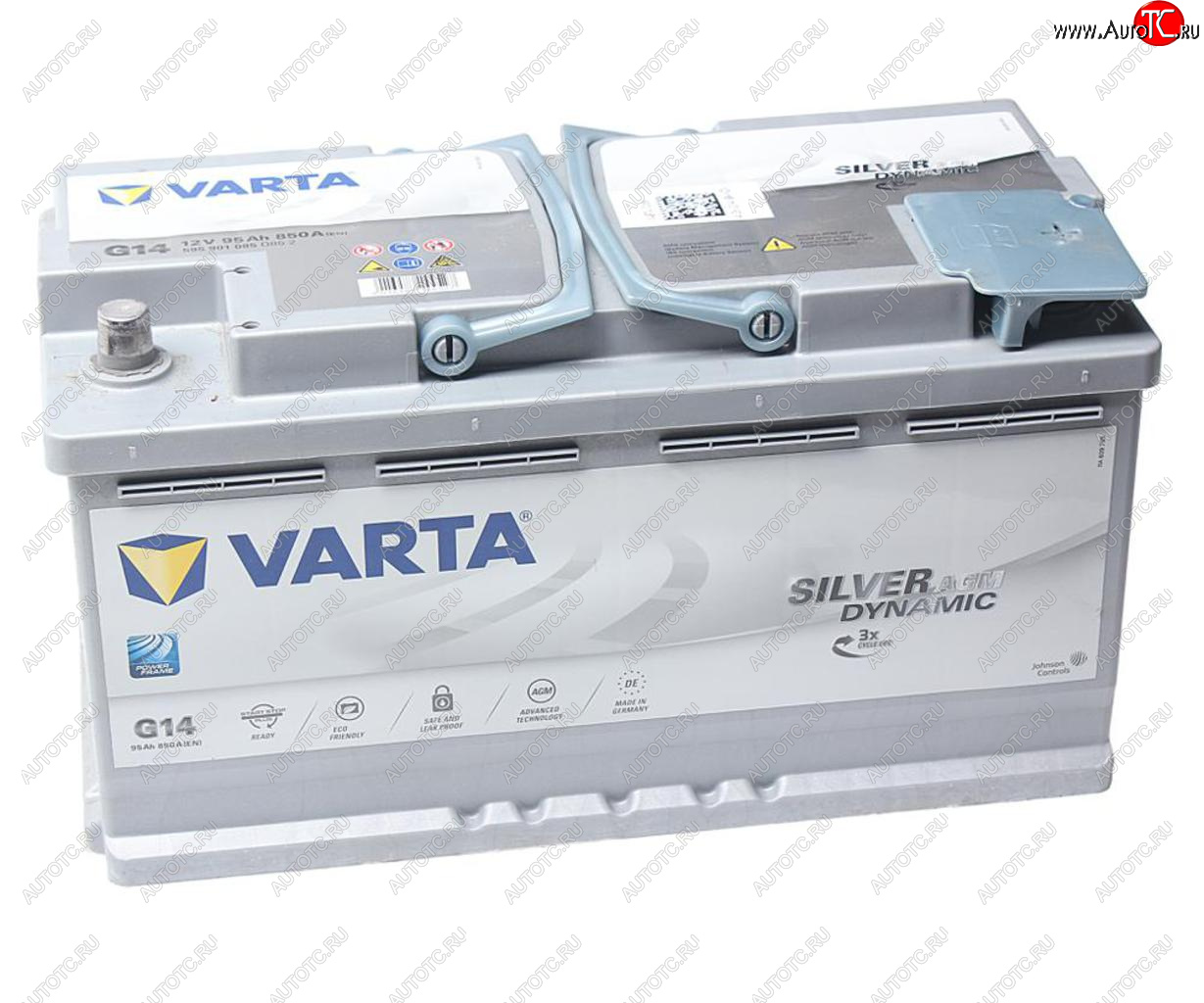 38 749 р. Аккумулятор VARTA Silver Dynamic AGM 95Ач обратная полярность VARTA 6ст95(0) g14 (a5)  с доставкой в г. Пермь