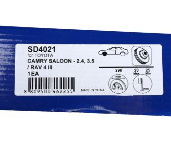 3 499 р. Диск тормозной TOYOTA Camry (06-11-),Rav 4 (06-) LEXUS IS250 передний (1шт.) SANGSIN SANGSIN sd4021  с доставкой в г. Пермь. Увеличить фотографию 7