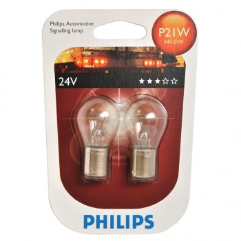 179 р. Лампа 24V P21W BA15s блистер (2шт.) PHILIPS PHILIPS 13498b2  с доставкой в г. Пермь. Увеличить фотографию 1