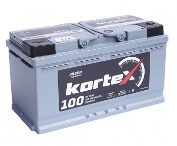 17 299 р. Аккумулятор KORTEX SILVER Dynamic 100Ач обратная полярность KORTEX 6ст100(0) smf600400  с доставкой в г. Пермь. Увеличить фотографию 1