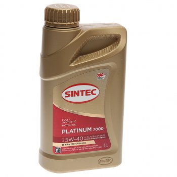 669 р. Масло моторное Platinum 7000 SNCFA3B4 5W40 синт.1л SINTEC SINTEC 600138  с доставкой в г. Пермь. Увеличить фотографию 1