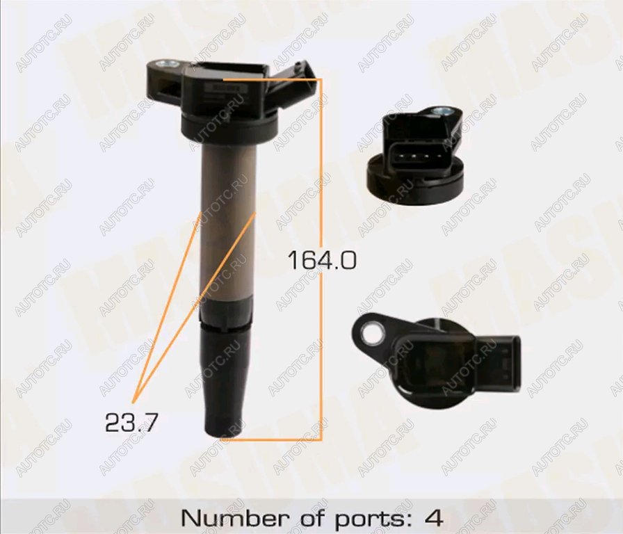2 899 р. Катушка зажигания TOYOTA Camry (06-) MASUMA MASUMA mic-125  с доставкой в г. Пермь
