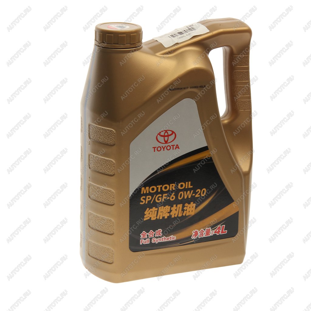 3 999 р. Масло моторное MOTOR OIL SP 08880-84050 синт.4л SAE0W20 (замена 08880-13205) TOYOTA TOYOTA 08880-84050  с доставкой в г. Пермь