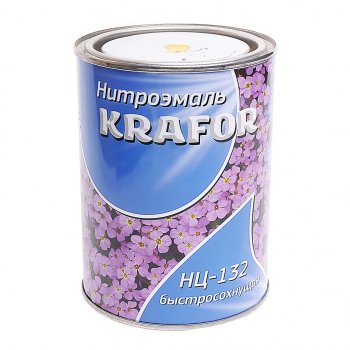 399 р. Краска желтая 700г НЦ-132 KRAFOR KRAFOR 482  с доставкой в г. Пермь. Увеличить фотографию 1