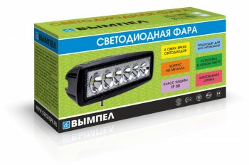 999 р. Фара светодиодная 10-30V 18W 165х80х55мм дальний свет ВЫМПЕЛ ОРИОН 5180  с доставкой в г. Пермь. Увеличить фотографию 2