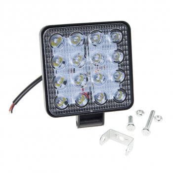369 р. Фара рабочего света 105х105мм 10-30V 48LED MISTAR MISTAR mis-48w  с доставкой в г. Пермь. Увеличить фотографию 2