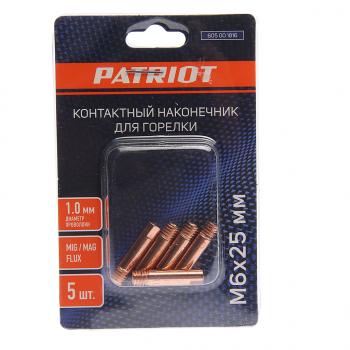 349 р. Наконечник контактный M6х25мм d=1.0мм (5шт.) PATRIOT PATRIOT 605001816  с доставкой в г. Пермь. Увеличить фотографию 1