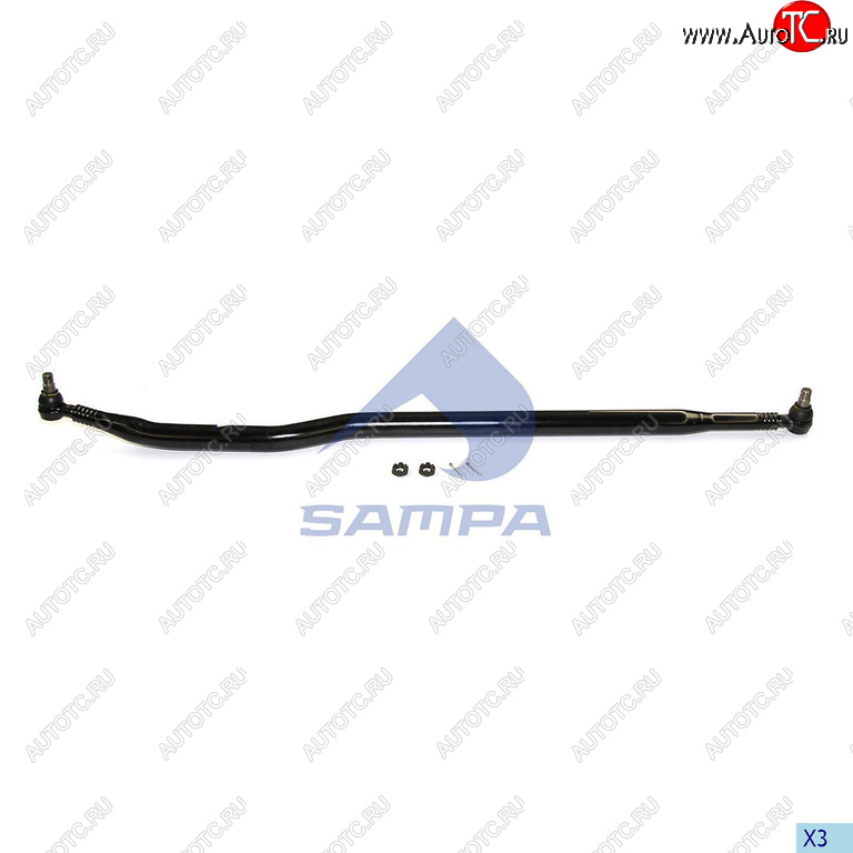 8 999 р. Тяга рулевая MAN продольная L=1800мм SAMPA SAMPA 097.656-01  с доставкой в г. Пермь