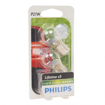 284 р. Лампа 12V P21W BA15s блистер (2шт.) Long Life Eco Vision PHILIPS PHILIPS 12498llecob2  с доставкой в г. Пермь. Увеличить фотографию 1