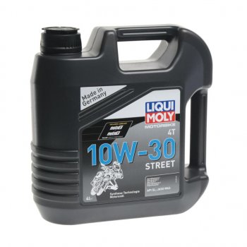 5 299 р. Масло моторное для 4-х тактных двигателей MOTORBIKE 4T STREET 10W30 синт.4л LIQUI MOLY LIQUI MOLY 1688 LIQUI MOLY 1688  с доставкой в г. Пермь. Увеличить фотографию 1