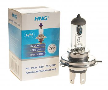 188 р. Лампа 24V H4 7570W P43t-38 Long Life HNG HNG 24443  с доставкой в г. Пермь. Увеличить фотографию 1