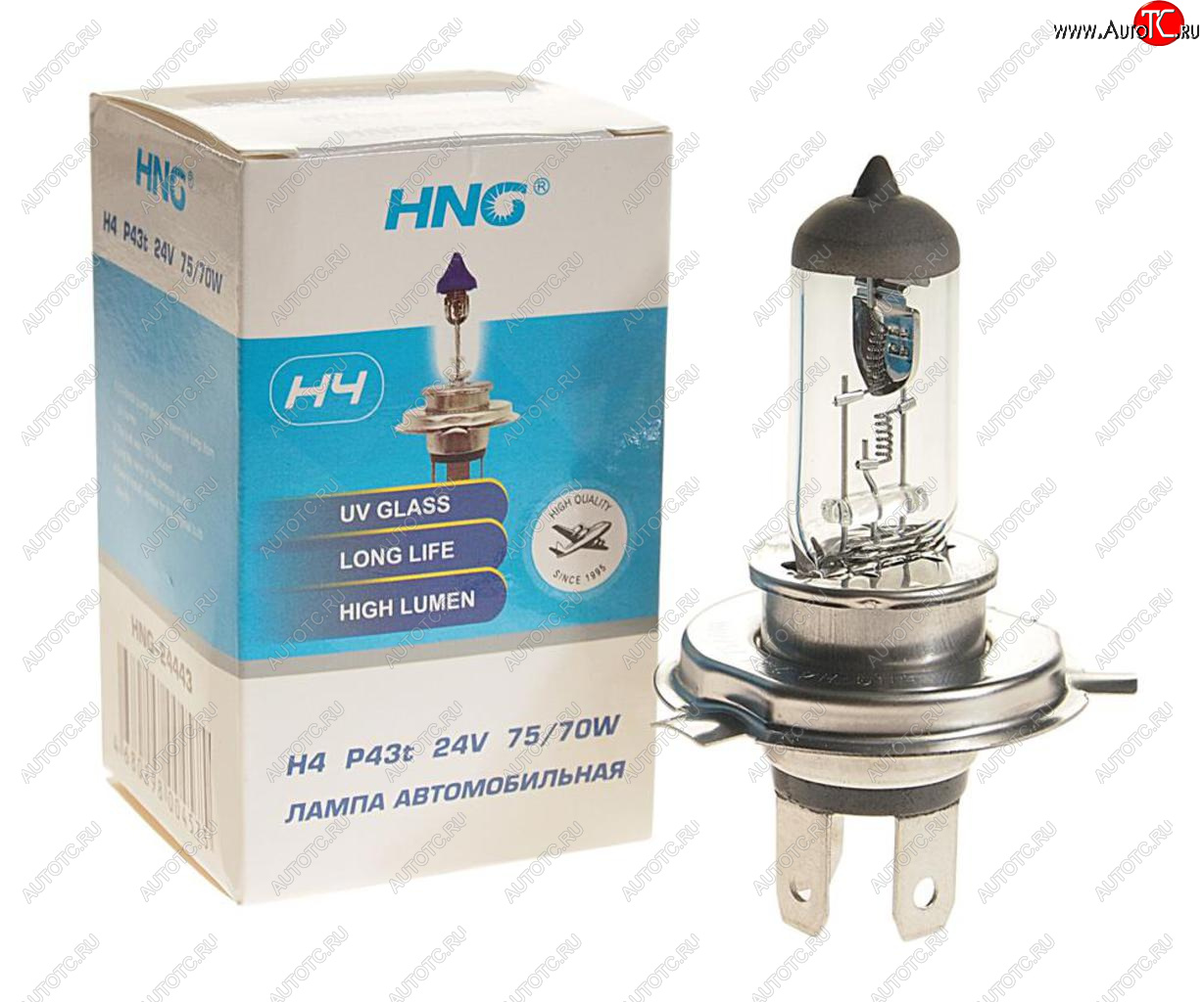 188 р. Лампа 24V H4 7570W P43t-38 Long Life HNG HNG 24443  с доставкой в г. Пермь