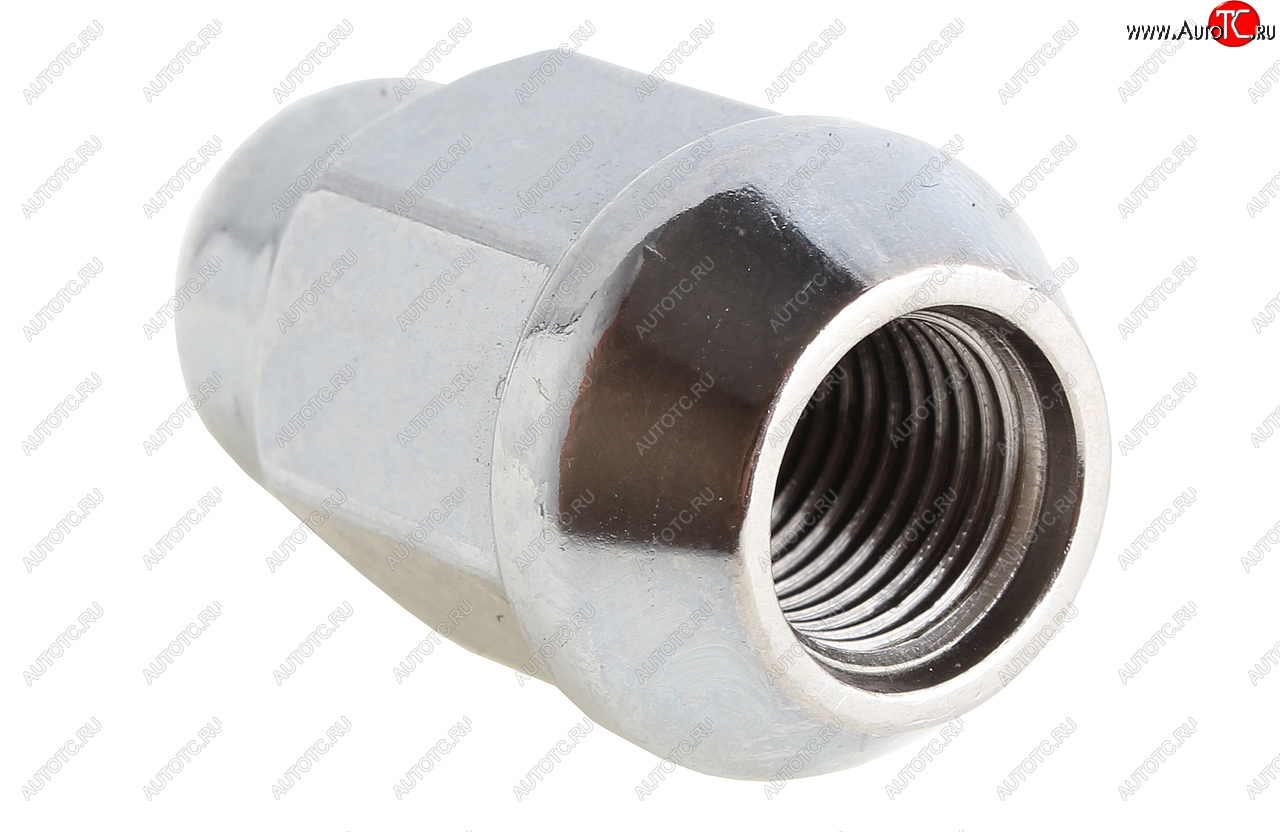 74 р. Гайка колеса М12х1.25х35 конус закрытая ключ 19мм хром RACING RACING 101012  с доставкой в г. Пермь