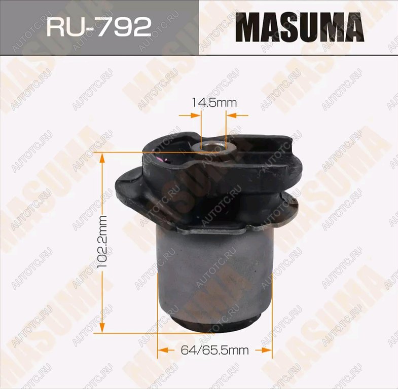 2 699 р. Сайлентблок TOYOTA Alphard балки задней MASUMA MASUMA ru792  с доставкой в г. Пермь