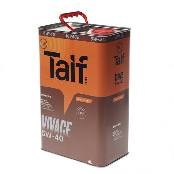 2 659 р. Масло моторное VIVACE PAO 5W40 SNCFA3B4 синт.4л TAIF TAIF 211026  с доставкой в г. Пермь. Увеличить фотографию 1
