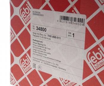 7 999 р. Ступица VW T5, Touareg (03-10) передняязадняя с подшипником FEBI FEBI 34800  с доставкой в г. Пермь. Увеличить фотографию 4