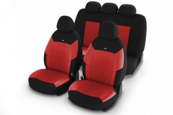Универсальные чехлы сидений (майка, 11 предм., полиэстер) Corsar CARFASHION Hyundai Solaris HCR седан дорестайлинг (2017-2020)
