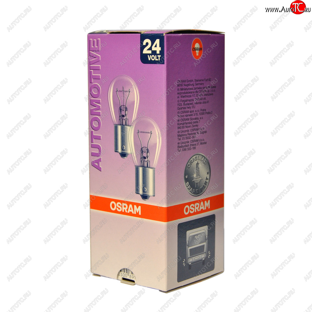 135 р. Лампа 24V P21W BA15s OSRAM OSRAM 7529  с доставкой в г. Пермь