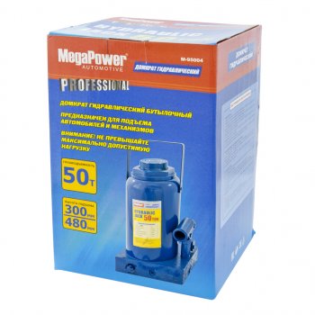 8 999 р. Домкрат бутылочный 50т 300-480мм с клапаном MEGAPOWER MEGAPOWER-AUTOMOTIVE m-95004  с доставкой в г. Пермь. Увеличить фотографию 2