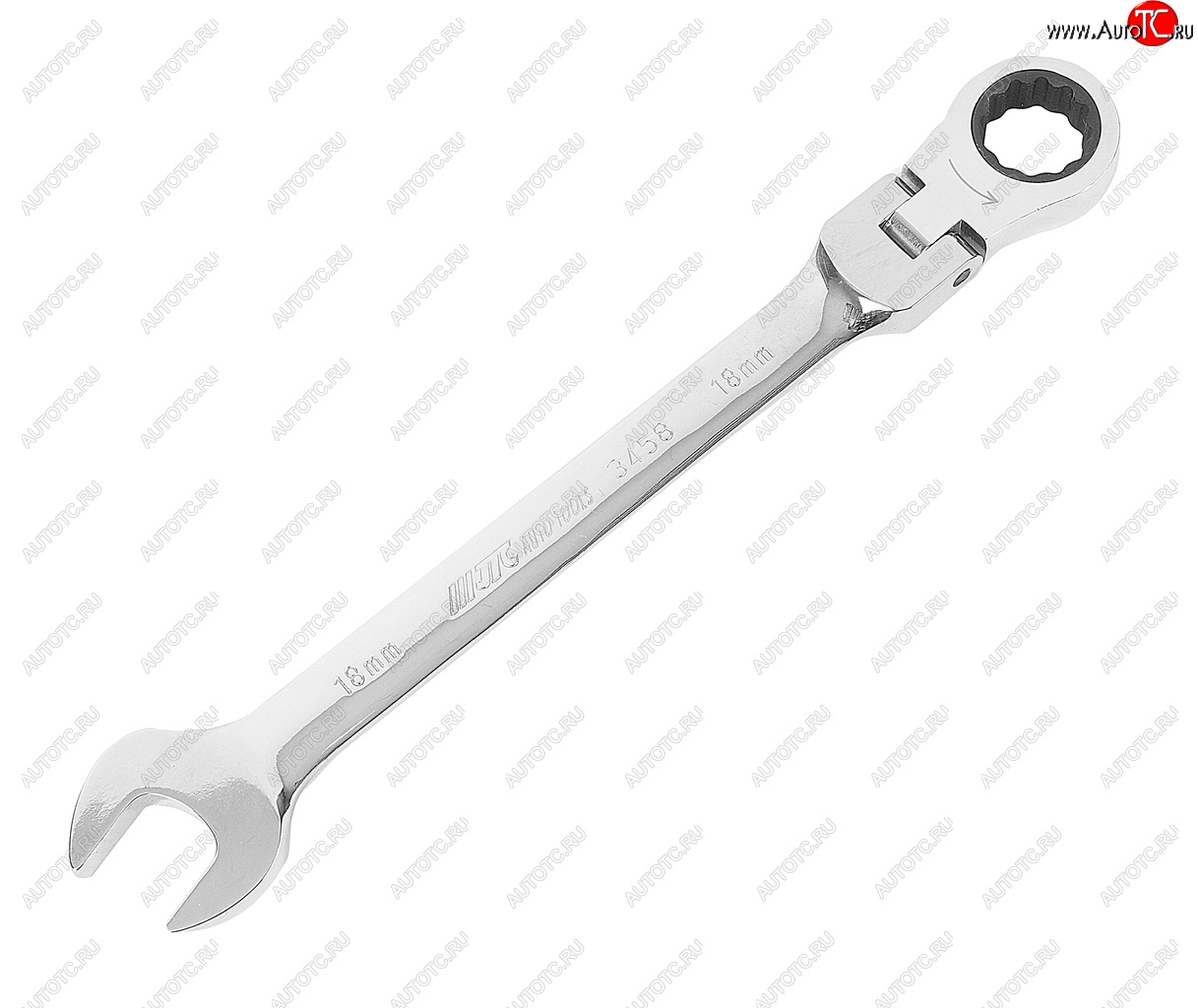 2 399 р. Ключ комбинированный 18х18мм трещоточный шарнирный JTC JTC TOOLS CO., LTD jtc-3458  с доставкой в г. Пермь