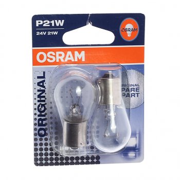 273 р. Лампа 24V P21W BA15s блистер (2шт.) OSRAM OSRAM 7511-02b  с доставкой в г. Пермь. Увеличить фотографию 1