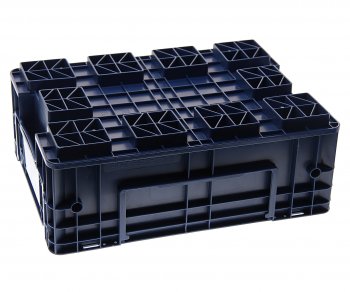 759 р. Ящик полимерный многооборотный 396х297х147.5мм синий IPLAST IPLAST ip-378751  с доставкой в г. Пермь. Увеличить фотографию 2