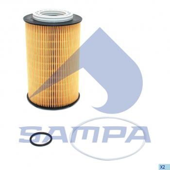 1 389 р. Фильтр масляный КПП MAN TGS,TGX (элемент) SAMPA SAMPA 025.144  с доставкой в г. Пермь. Увеличить фотографию 1