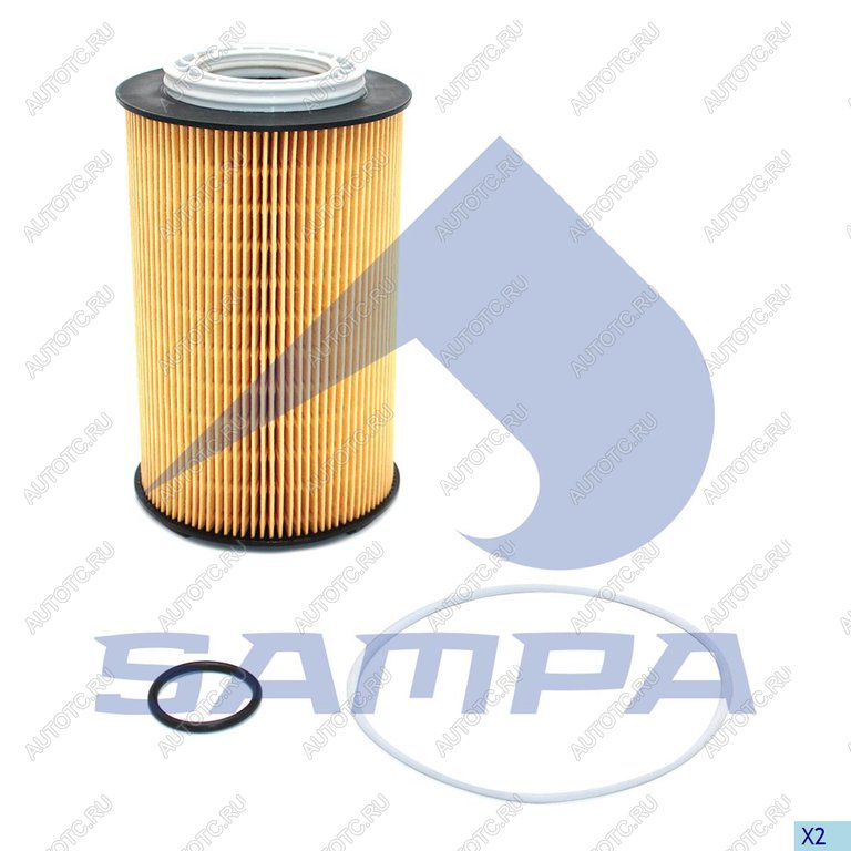 1 389 р. Фильтр масляный КПП MAN TGS,TGX (элемент) SAMPA SAMPA 025.144  с доставкой в г. Пермь