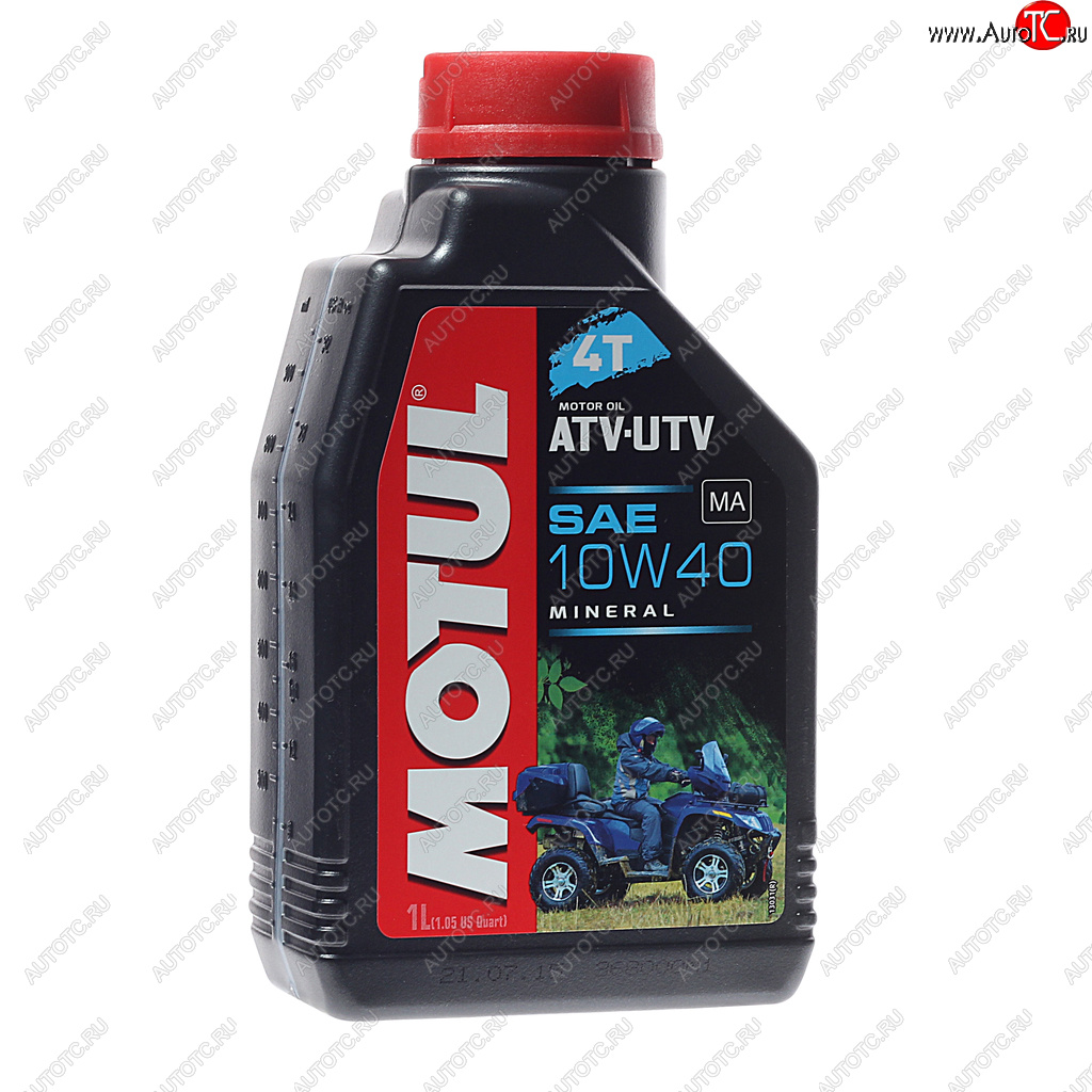 1 169 р. Масло моторное для 4-х тактных двигателей ATV-UTV 4T 10W40 1л MOTUL MOTUL 105878  с доставкой в г. Пермь