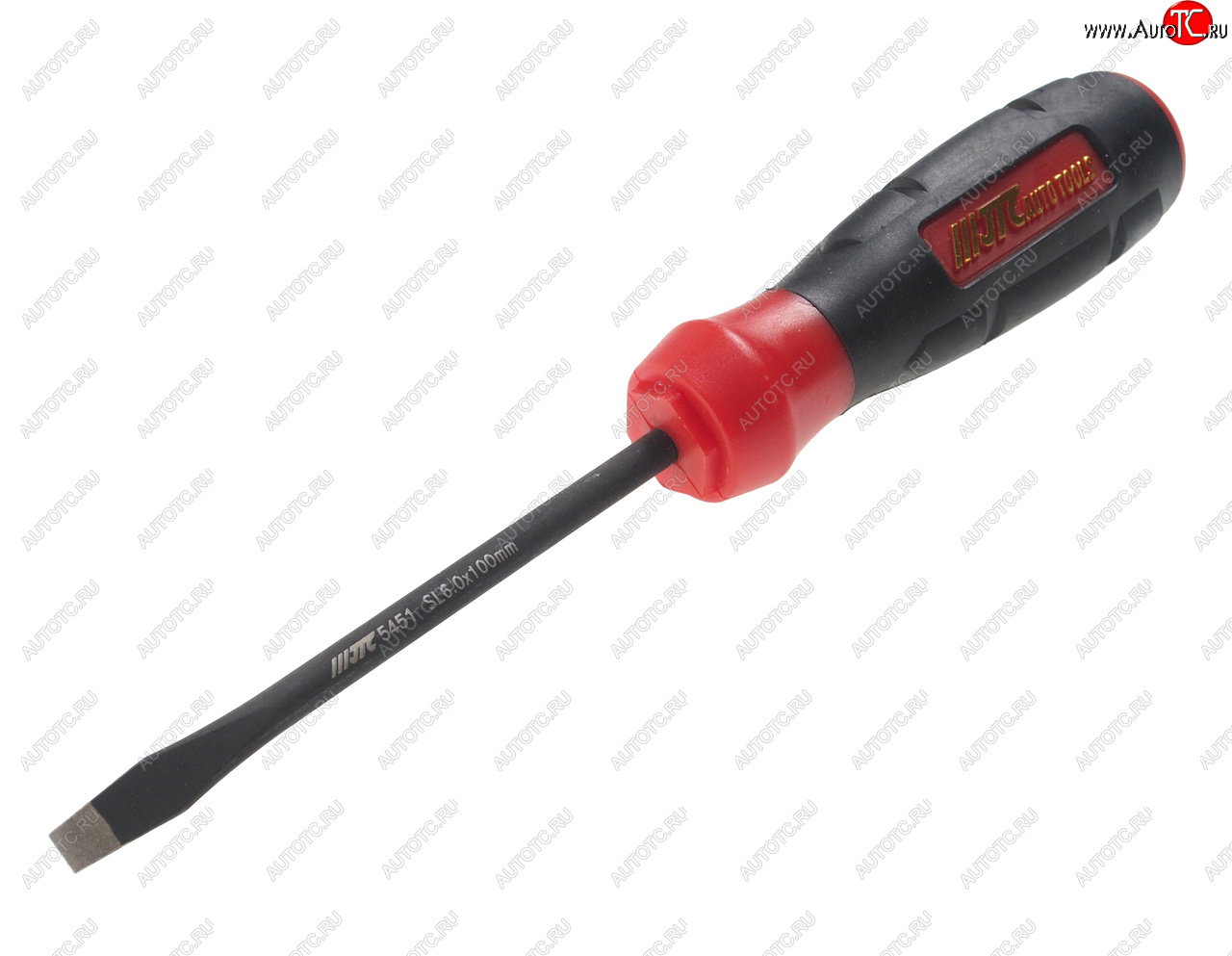 449 р. Отвертка шлицевая SL 6.0х100мм с противоскользящей рукояткой JTC JTC TOOLS CO., LTD jtc-5451  с доставкой в г. Пермь