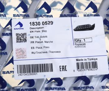 5 499 р. Подножка VOLVO нижняя правая (ступенька) SAMPA SAMPA 18300529  с доставкой в г. Пермь. Увеличить фотографию 3
