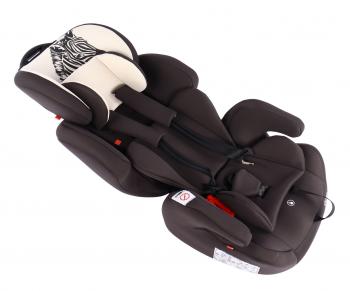 9 749 р. Автокресло детское 9-36кг (l-ll-lll) 1-12лет зебра серо-бежевое Isofix Стар SIGER SIGER kres3599  с доставкой в г. Пермь. Увеличить фотографию 3