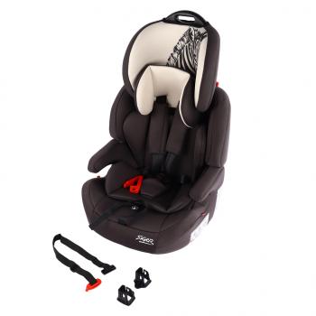 9 749 р. Автокресло детское 9-36кг (l-ll-lll) 1-12лет зебра серо-бежевое Isofix Стар SIGER SIGER kres3599  с доставкой в г. Пермь. Увеличить фотографию 1