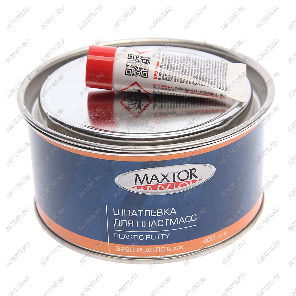 469 р. Шпатлевка по пластику PLASTIC BLACK 0.4кг MAXTOR MAXTOR 32600.4  с доставкой в г. Пермь