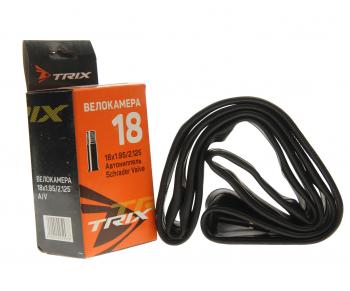 273 р. Камера велосипедная 18 18х1.952.125 автовентиль TRIX TRIX av-35  с доставкой в г. Пермь. Увеличить фотографию 1