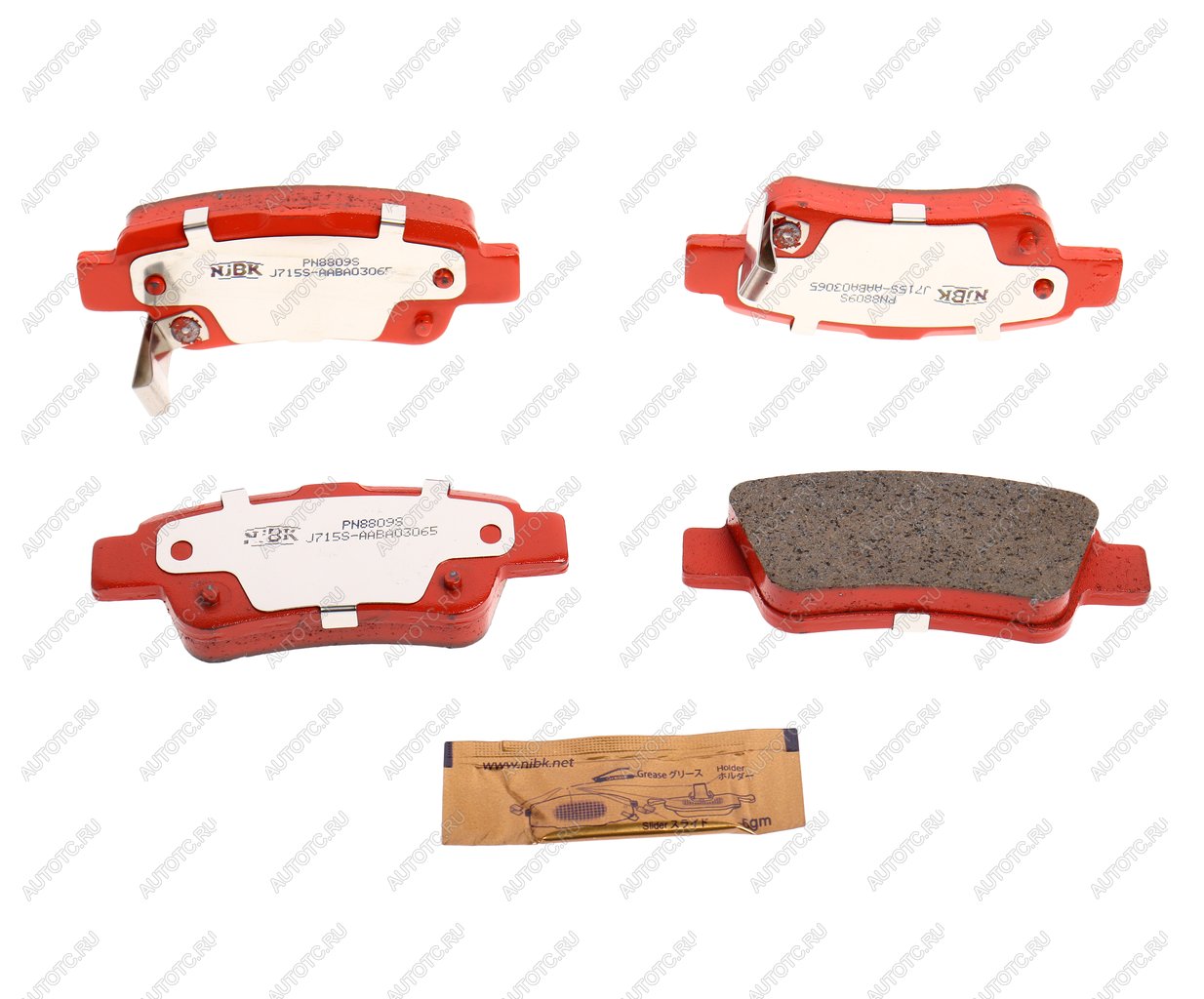 3 879 р. Колодки тормозные задние Sport (4шт.) NIBK Honda CR-V RE1,RE2,RE3,RE4,RE5,RE7 дорестайлинг (2007-2010)  с доставкой в г. Пермь