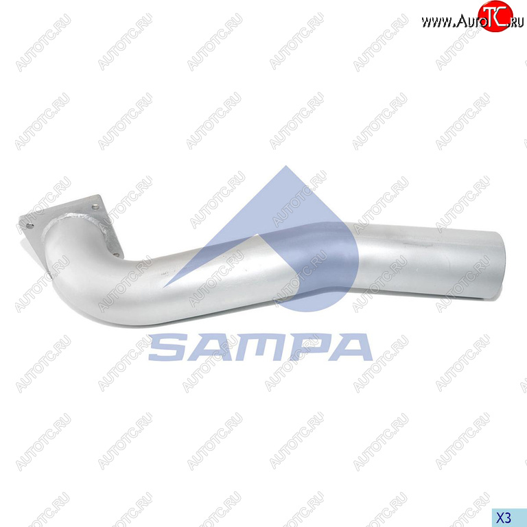 5 299 р. Труба глушителя MAN TGA передняя SAMPA SAMPA 021.164  с доставкой в г. Пермь