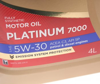 2 079 р. Масло моторное Platinum 7000 C3SP 5W30 синт.4+1л SINTEC SINTEC 600225  с доставкой в г. Пермь. Увеличить фотографию 2