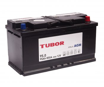 26 999 р. Аккумулятор TUBOR AGM 95Ач обратная полярность TUBOR 6ст95(0)  с доставкой в г. Пермь. Увеличить фотографию 1