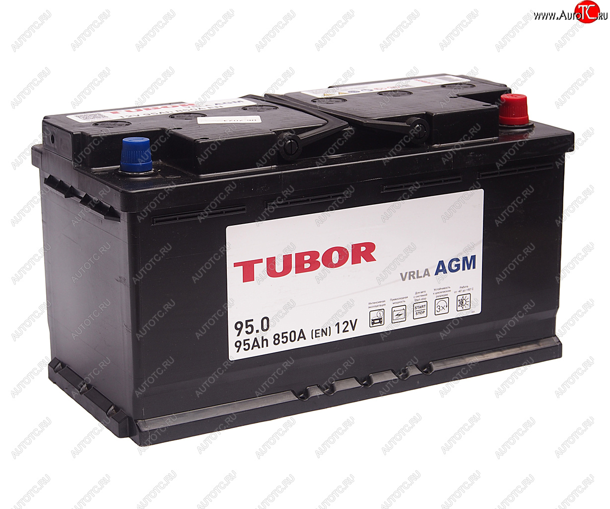 26 999 р. Аккумулятор TUBOR AGM 95Ач обратная полярность TUBOR 6ст95(0)  с доставкой в г. Пермь