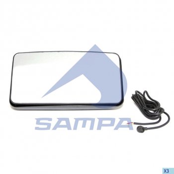 2 999 р. Зеркало боковое MAN F2000 правое электрическое с подогревом SAMPA SAMPA 022.101  с доставкой в г. Пермь. Увеличить фотографию 1