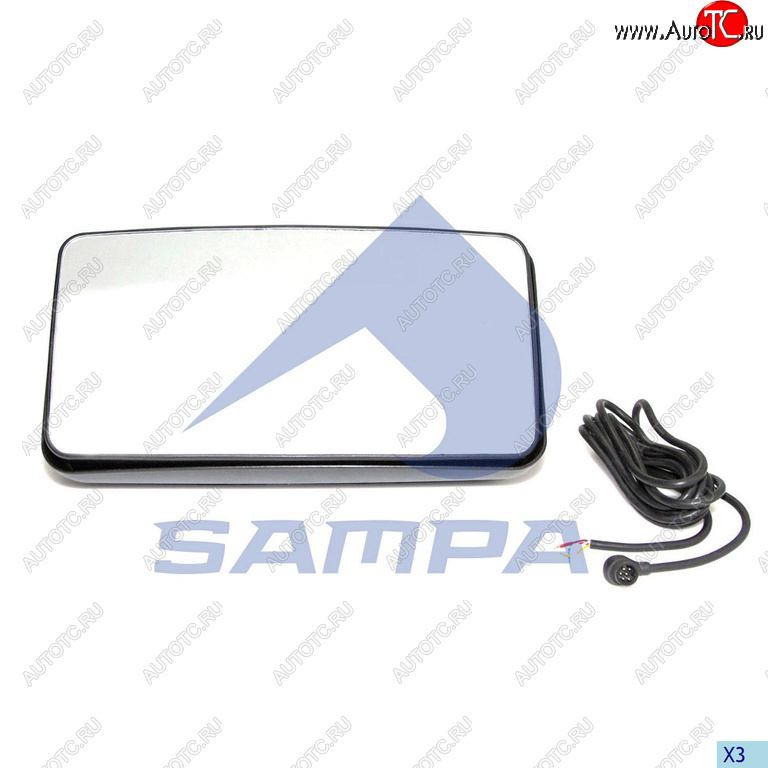 2 999 р. Зеркало боковое MAN F2000 правое электрическое с подогревом SAMPA SAMPA 022.101  с доставкой в г. Пермь