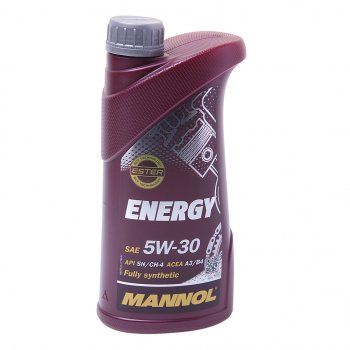 799 р. Масло моторное ENERGY 5W30 SNA3B4 синт.1л 7511 MANNOL MANNOL 7016  с доставкой в г. Пермь. Увеличить фотографию 1