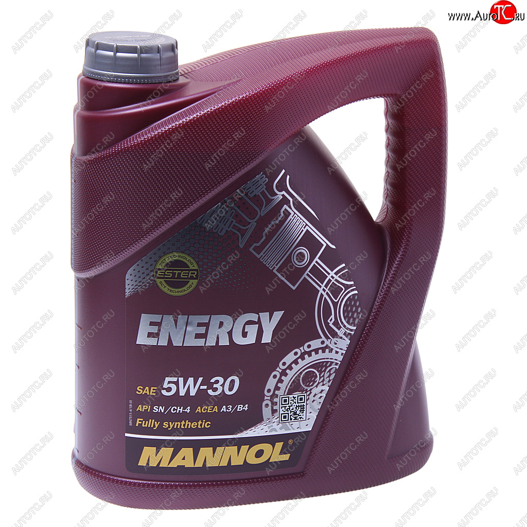 2 499 р. Масло моторное ENERGY 5W30 SNA3B4 синт.4л 7511 MANNOL MANNOL 7017  с доставкой в г. Пермь